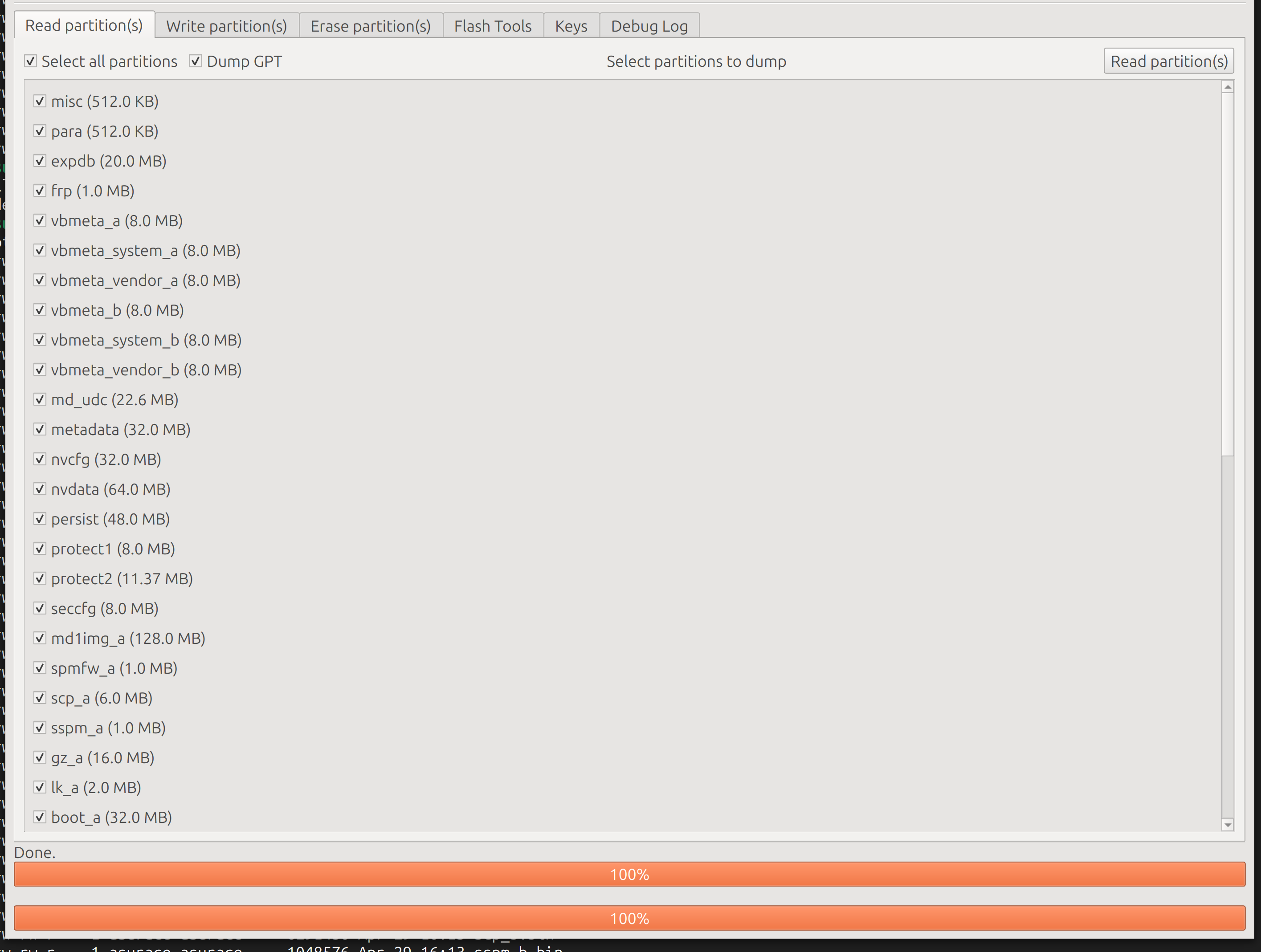 MTK GUI Screenshot
